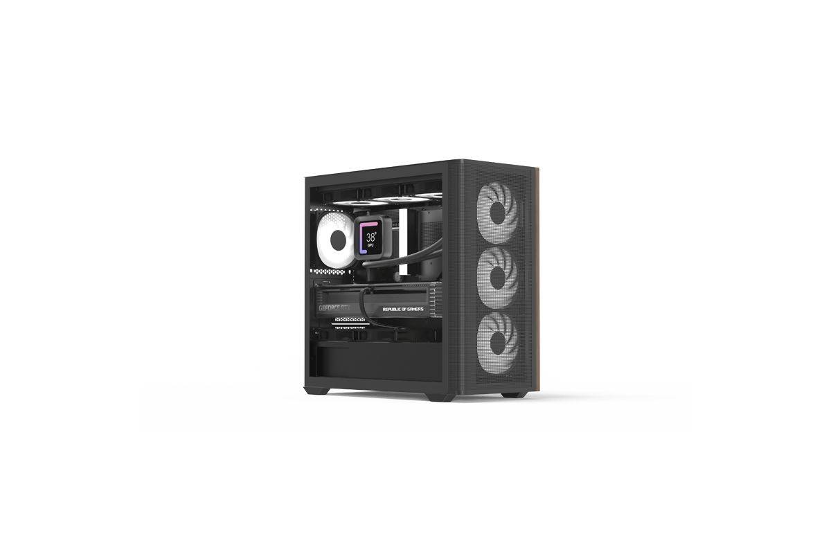 Aerocool PC Gehäuse D301A Mini-Tower Schwarz ACCS-MA03043.11-1
