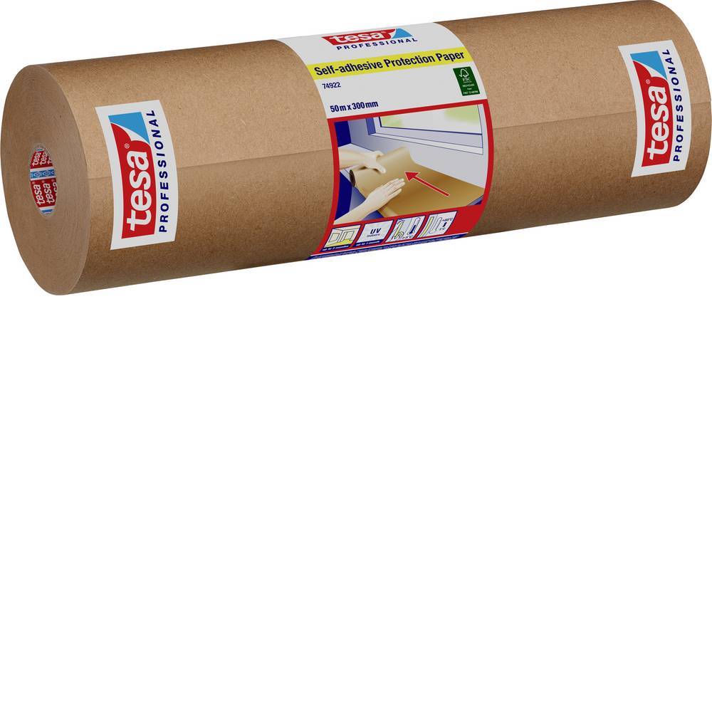 TESA - 74922-01 - klebendes Schutzpapier 50 m x 30 cm-0