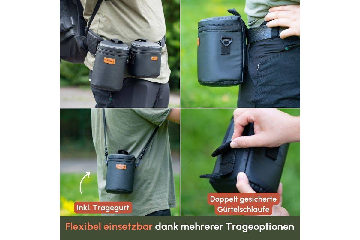 C-ROPE Premium Objektivtasche Variation M 15x10cm SW retail-1