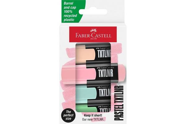 FABER-CASTELL - Textmarker TXTLNR Pastell 4er Kartonetui