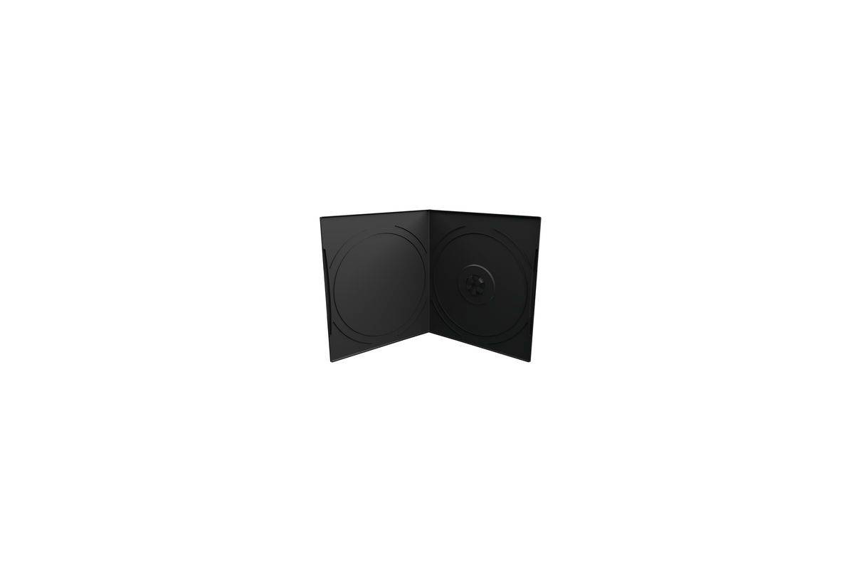 MediaRange BOX10, DVD-Hülle, 1 Disks, Schwarz, Kunststoff, 120 mm, 125 mm-0