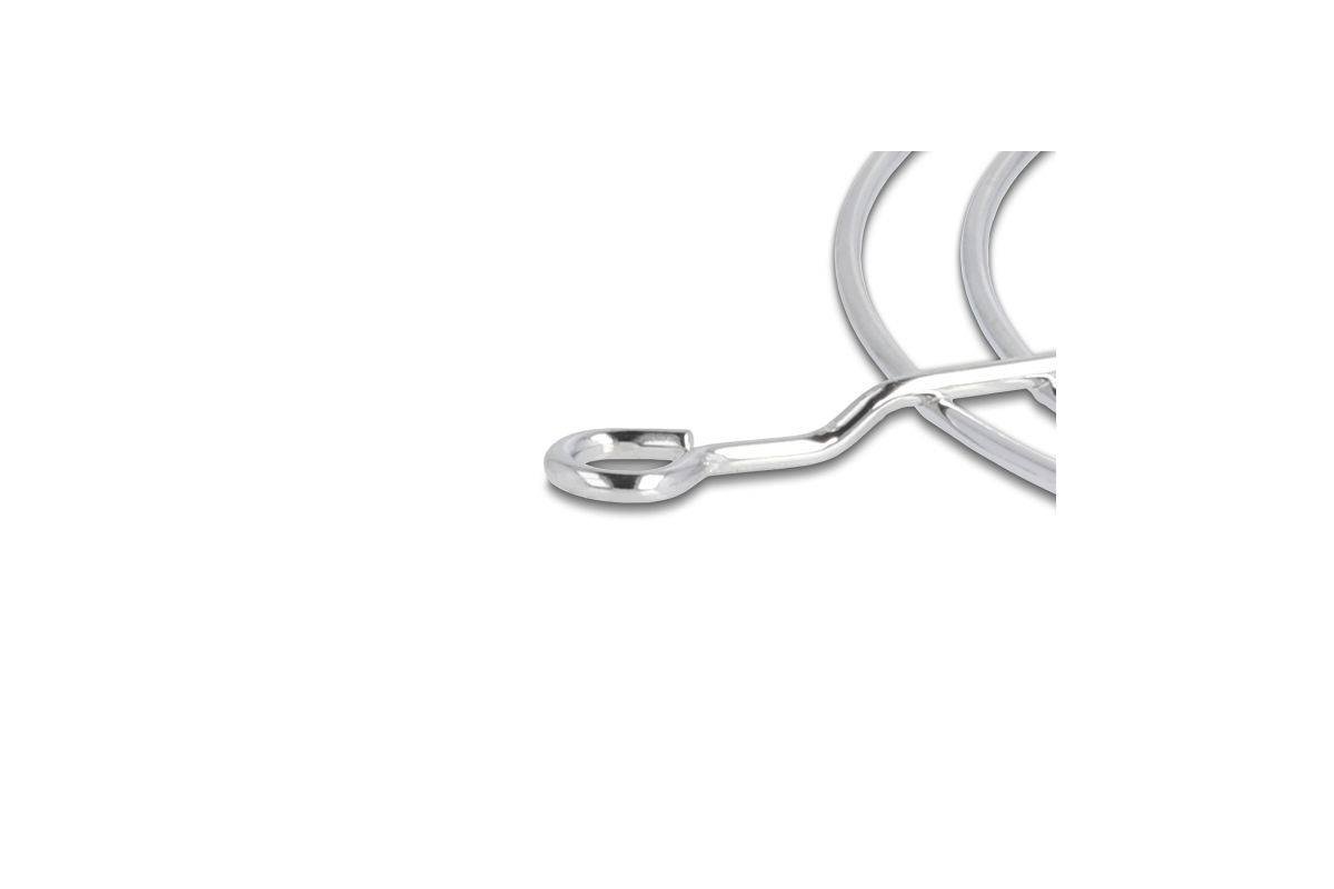 Lüftergitter 80x80 mm silber Metall für...-1