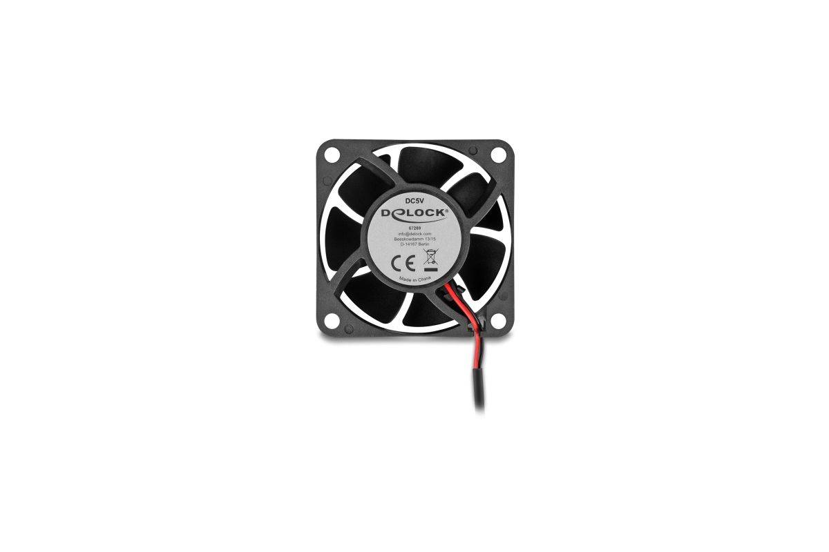 Delock Gehäuselüfter - axial - 60 mm - Schwarz-0