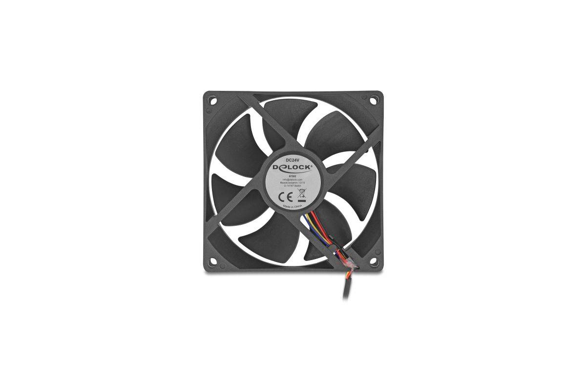 Delock Gehäuselüfter - axial - 92 mm - Schwarz-0