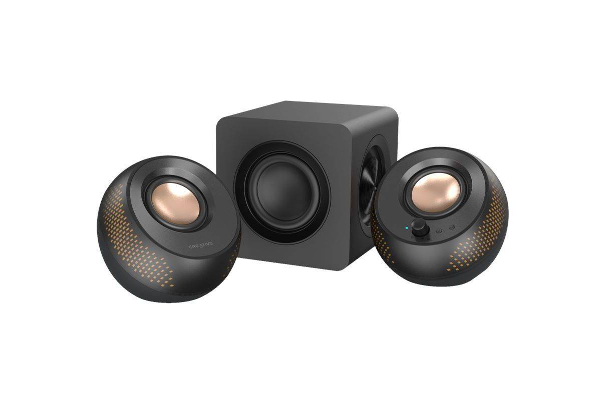 Creative Aktivbox PebbleXPlus 2.1 Schwarz Multimedia-Technik Aktivboxen-1