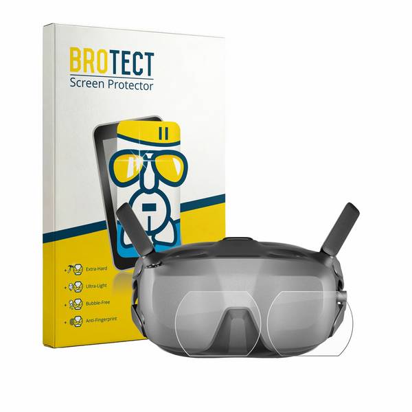 BROTECT Schutzglas für DJI Goggles N3 (Linse) Schutzfolie Panzer Folie Glas Display Schutz klar