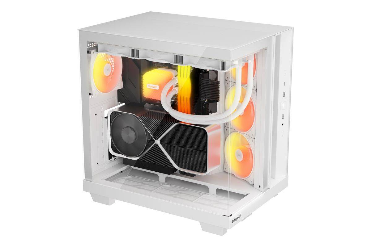 be quiet! Light Base 500 LX White, Midi Tower, PC, Weiß, ATX, micro ATX, Mini-ITX, Acrylnitril-Butadien-Styrol (ABS), Gl-1