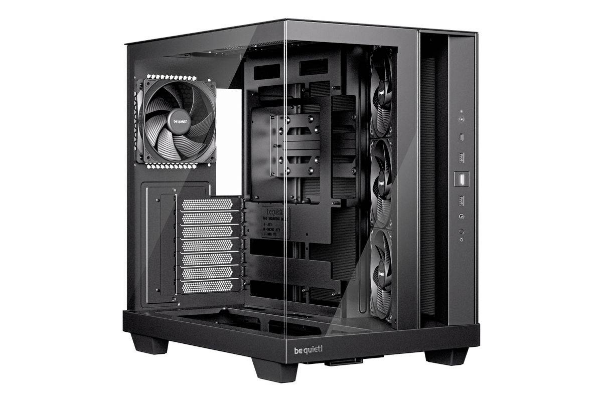 be quiet! Light Base 500, Midi Tower, PC, Schwarz, ATX, micro ATX, Mini-ITX, Acrylnitril-Butadien-Styrol (ABS), Glas, St-0