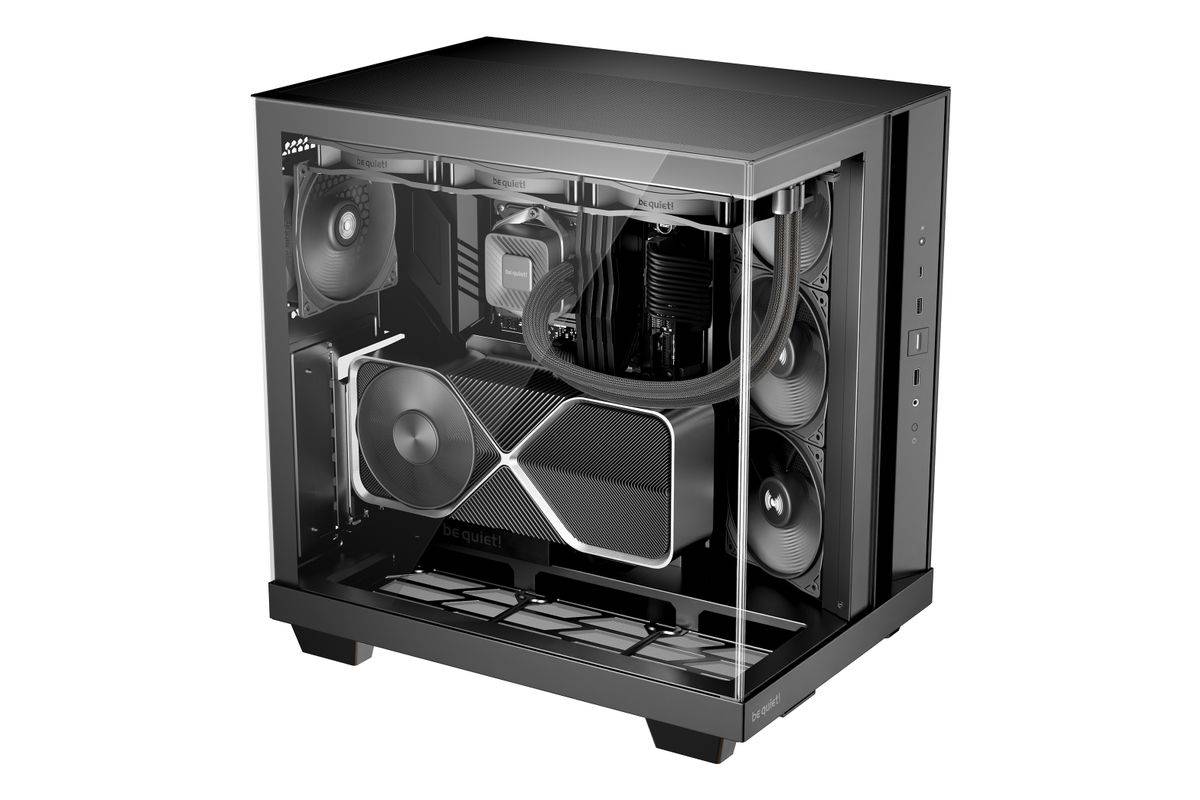 be quiet! Light Base 500, Midi Tower, PC, Schwarz, ATX, micro ATX, Mini-ITX, Acrylnitril-Butadien-Styrol (ABS), Glas, St-1