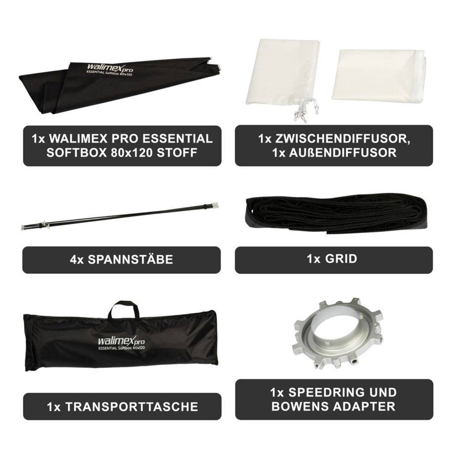 Walimex pro Softbox Essential 80x120-3