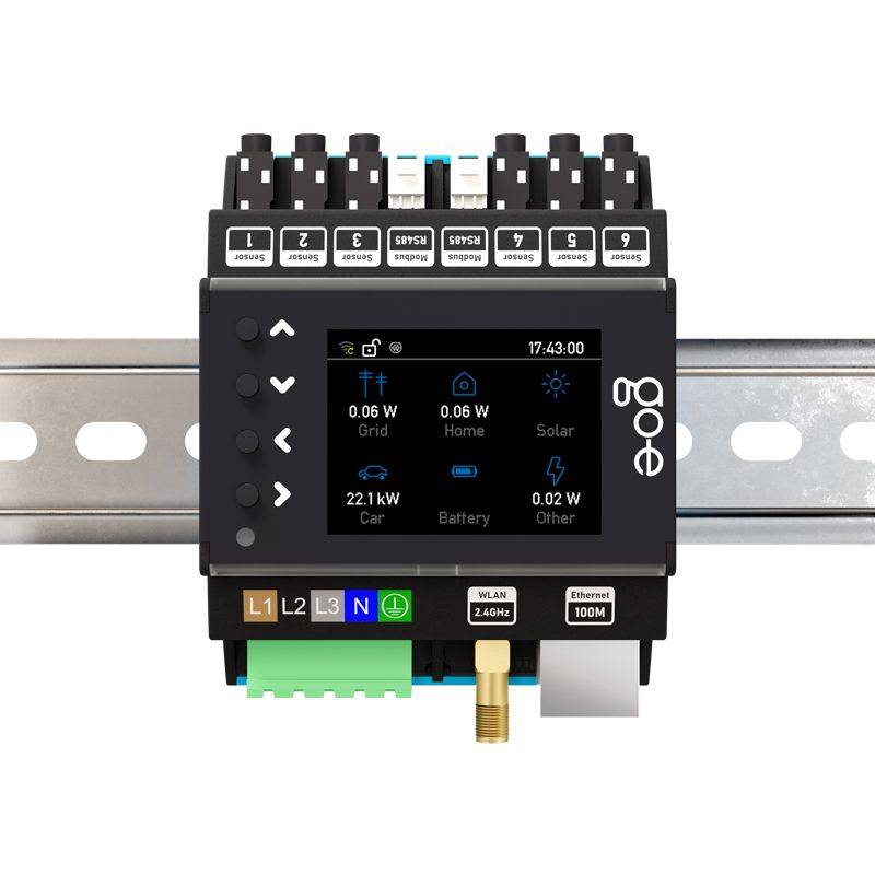 go-e CH-30-01, Controller-Schalter, Schwarz, 230 V, 230 - 400 V, 50 Hz, 72 mm-2