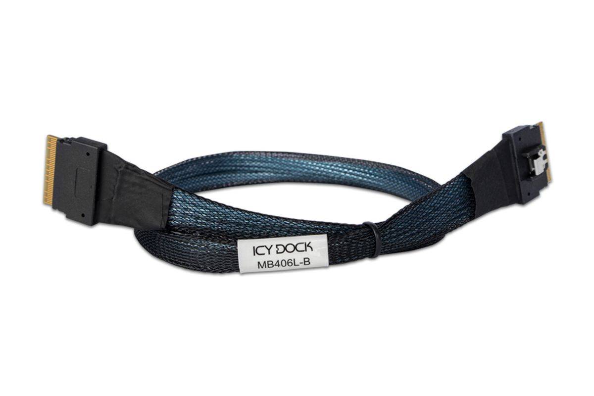 IcyDock SlimSAS SFF-8654 8i to 8i Cable Multimedia-Technik Kabel-0