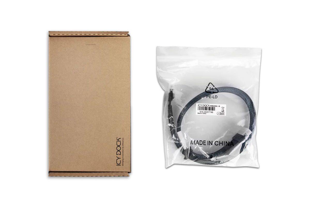 IcyDock SlimSAS SFF-8654 8i to 8i Cable Multimedia-Technik Kabel-1