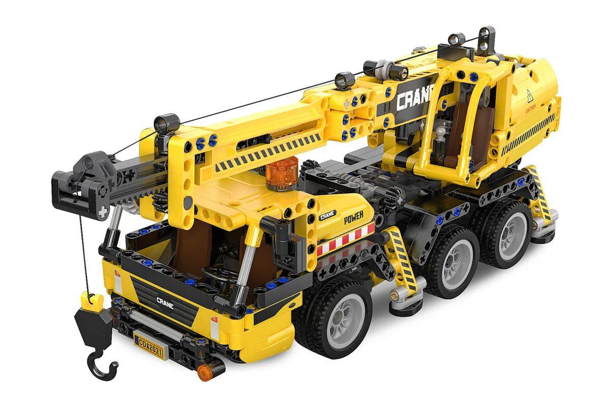 Jamara CaDA Mobilkran Bricks, Krangerät, 8 Jahr(e), Schwarz, Gelb-1