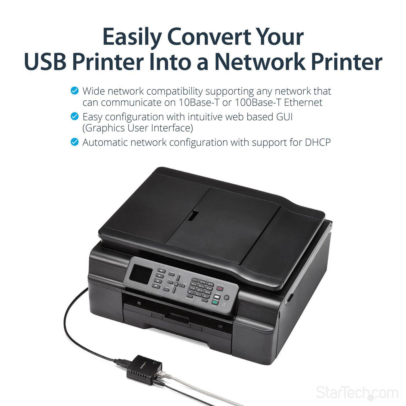 STARTECH USB 2.0 Network Print Server-6