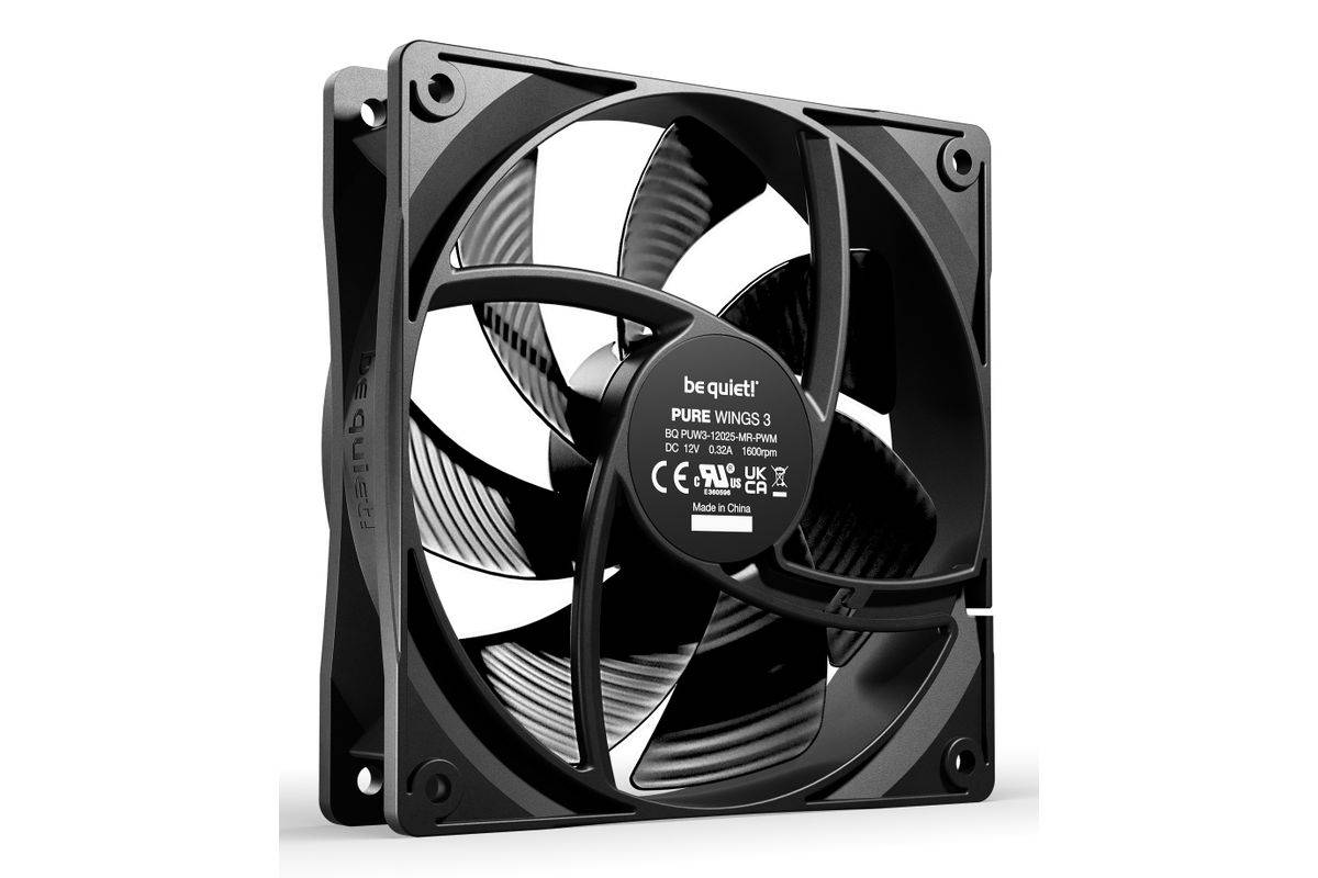 Be Quiet! Lüfter Pure Wings 3 Pwm Triple Pack - 120mm Gehäuseluefter - Gehäuse-Lüfter - 25,5 dB-1