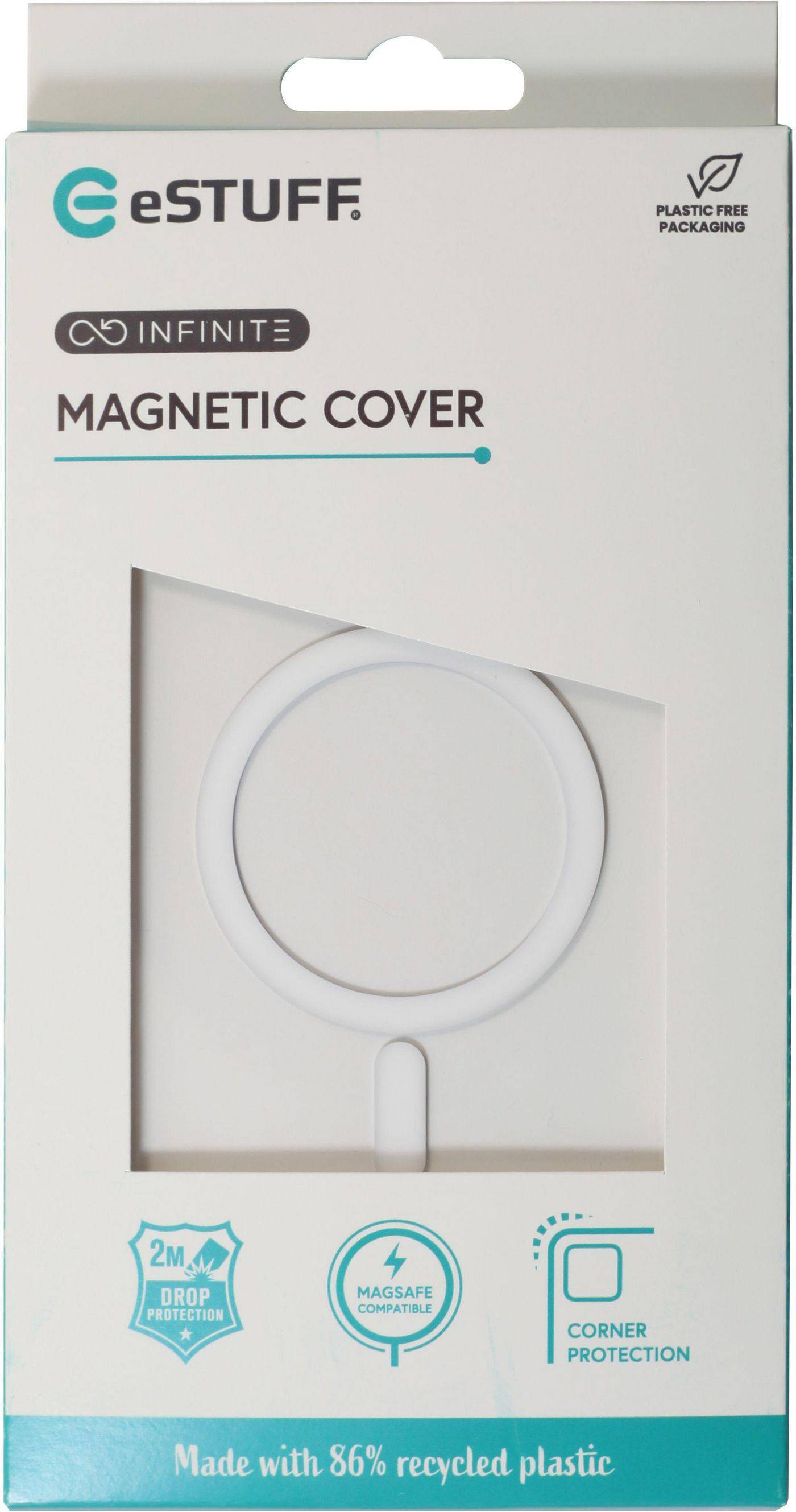 eStuff INFINITE (GRS) OSLO iPhone 15 Clear Magnetic Cover.-1