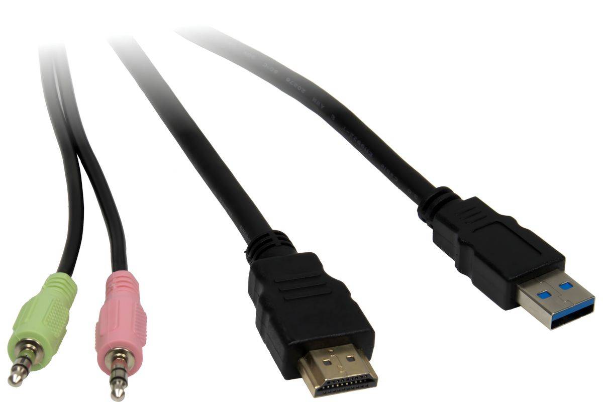 Inter-Tech h IPC Kvm Switch As-22Hus HDMI - KVM-Umschalter - 2-Port-2