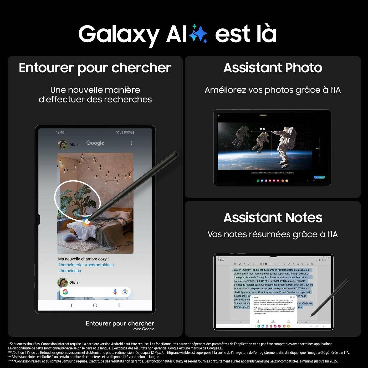 Samsung Galaxy Tab S9 - Tablet - Android 13 - 128 GB - 27.81 cm (11") - AMOLED (-5