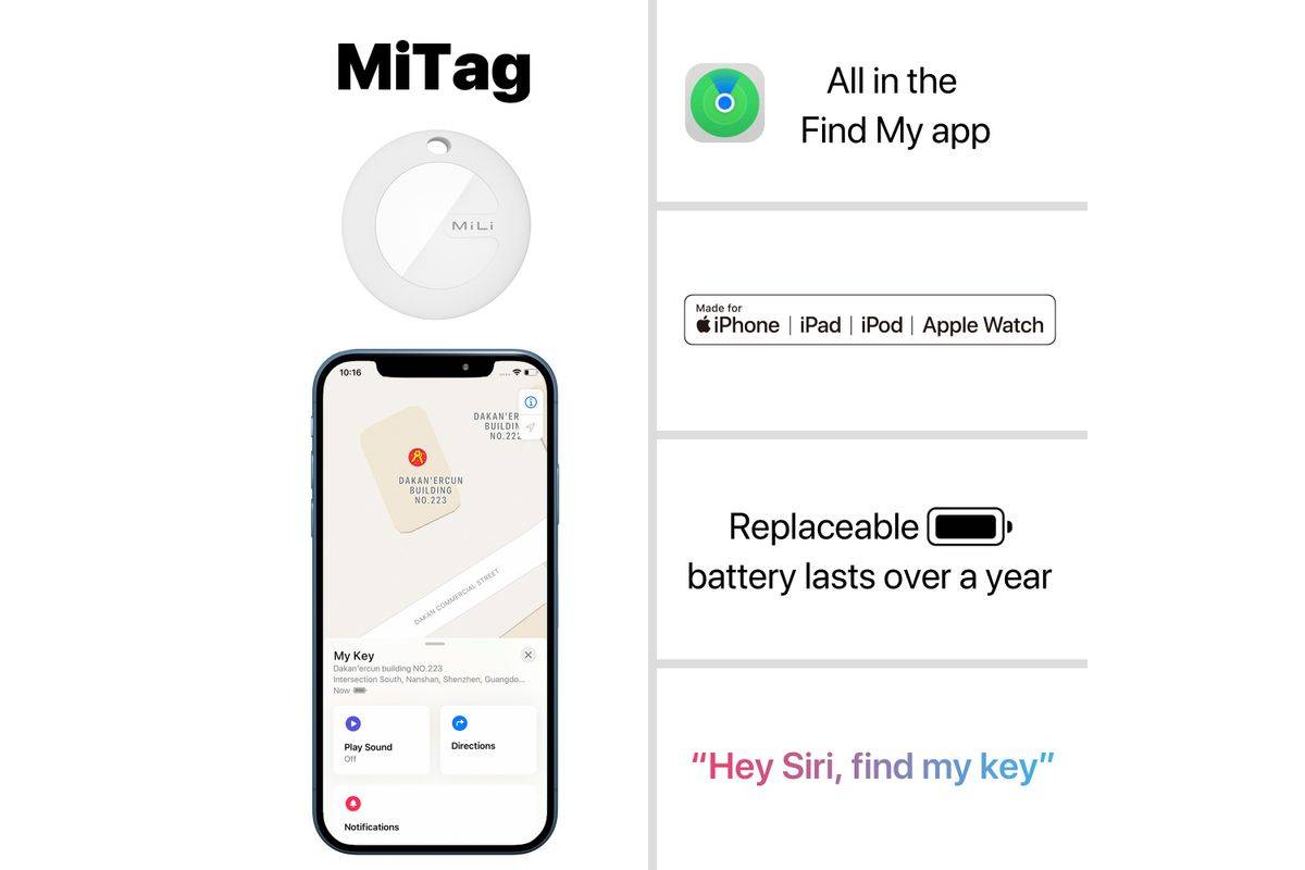 ultron MiTag apple zertifizierter Tag,3 Stück weiss Multimedia-Technik Smartphone Tags-2