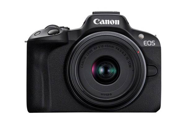 Canon EOS R50 - Schwarz + RF-S 18-45mm F4.5-6.3 IS STM Kit - 24,2 MP - 6000 x 40