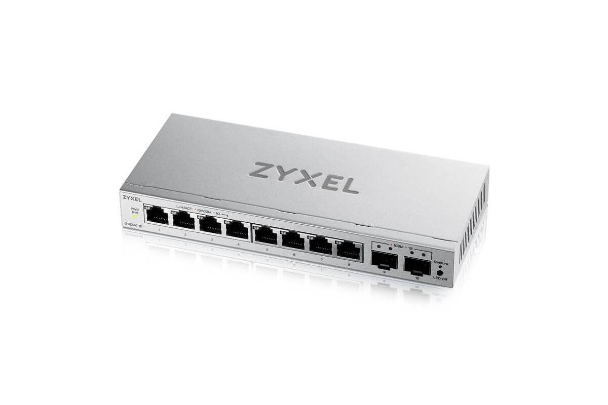 Zyxel GS1200-10v3 Smart Managed Switch 8x Gigabit Ethernet, 2x 1G SFP-0