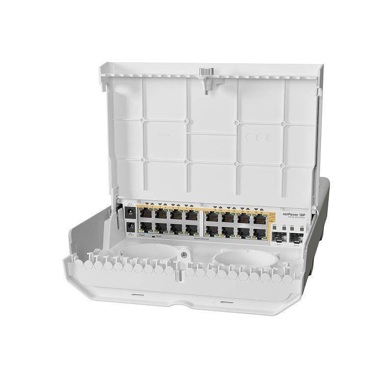 Mikrotik netPower 16P, L2/L3, Gigabit Ethernet (10/100/1000), Power over Ethernet (PoE)-1