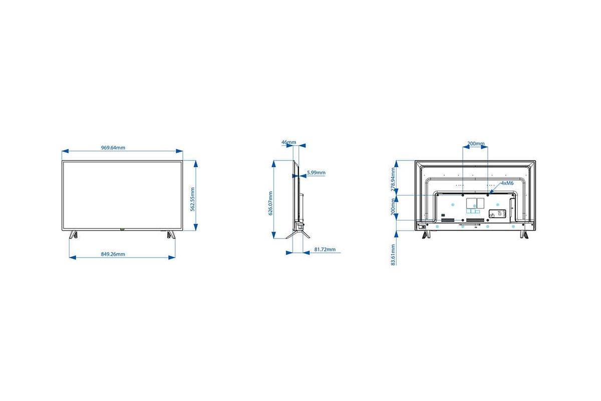 Philips Hotel-LED-TV m.DVB-T2/C 43HFL4014/12-2