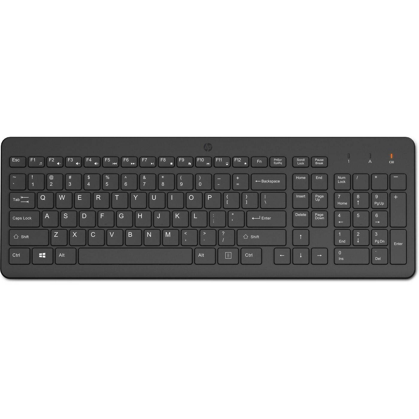 HP - Full-sized wireless keyboard with chiclet-style keys-1
