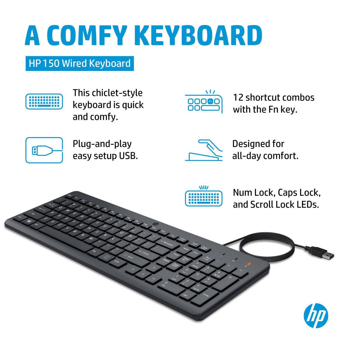 HP - 150 Wired Keyboard SP-1