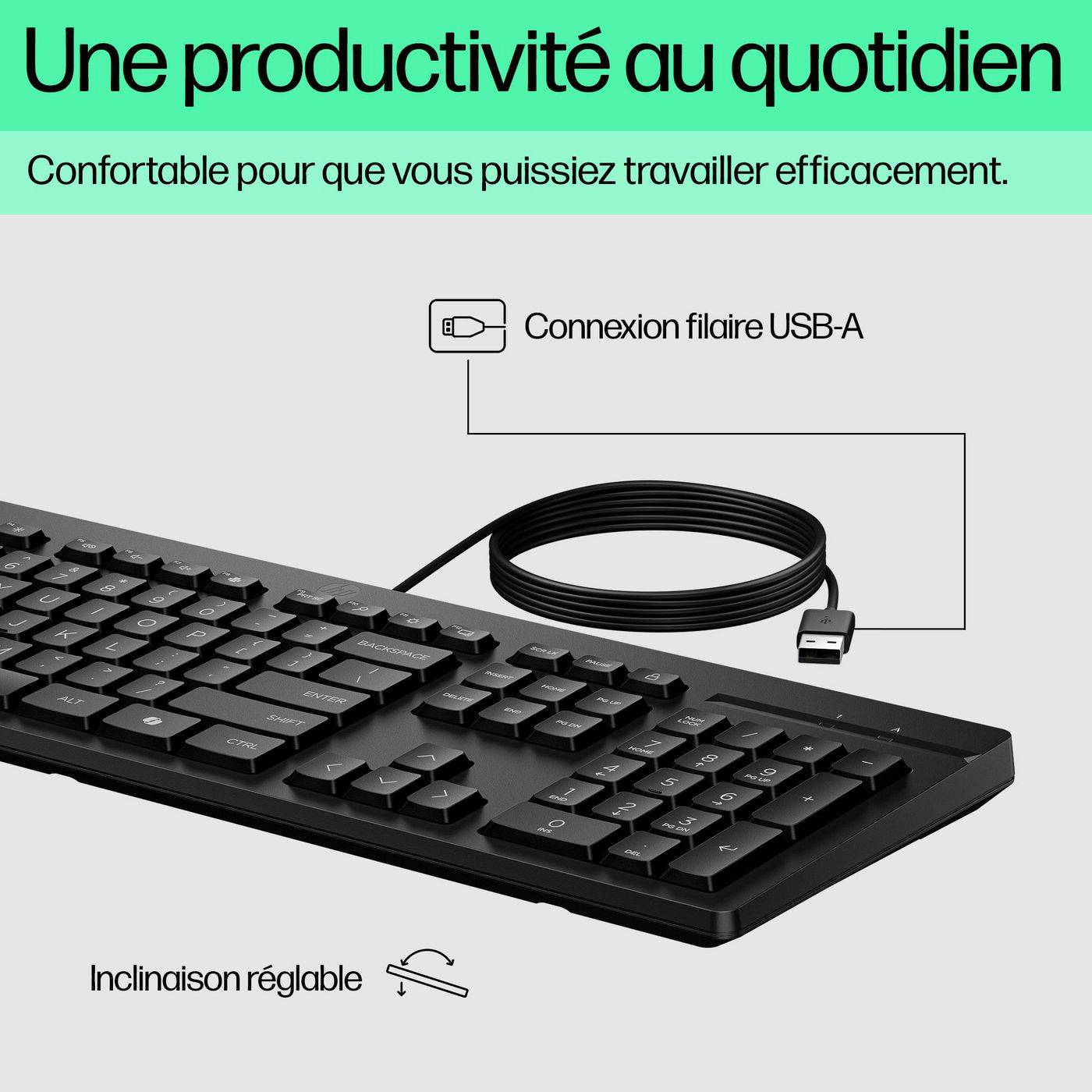 HP 125 - Tastatur - USB - GB - für HP 34; Elite Mobile Thin Client mt645 G7-10
