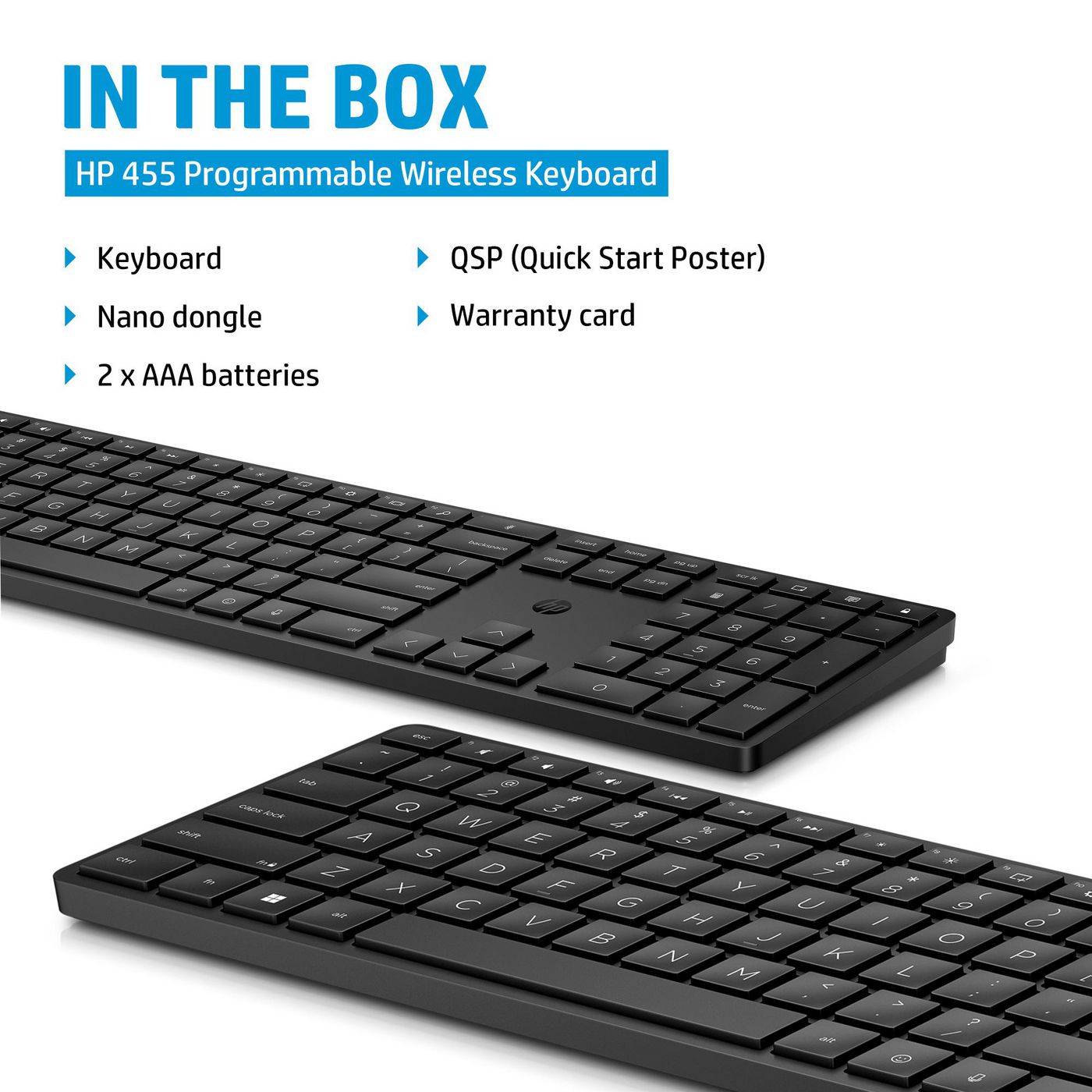HP 455 Programmable Wireless Keyboard - Tastatur - TL: Spanisch, QWERTY-2
