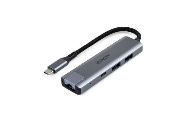 Lindy USB 3.2 Gen 2 Typ C Hub & Gigabit Ethernet Konverter