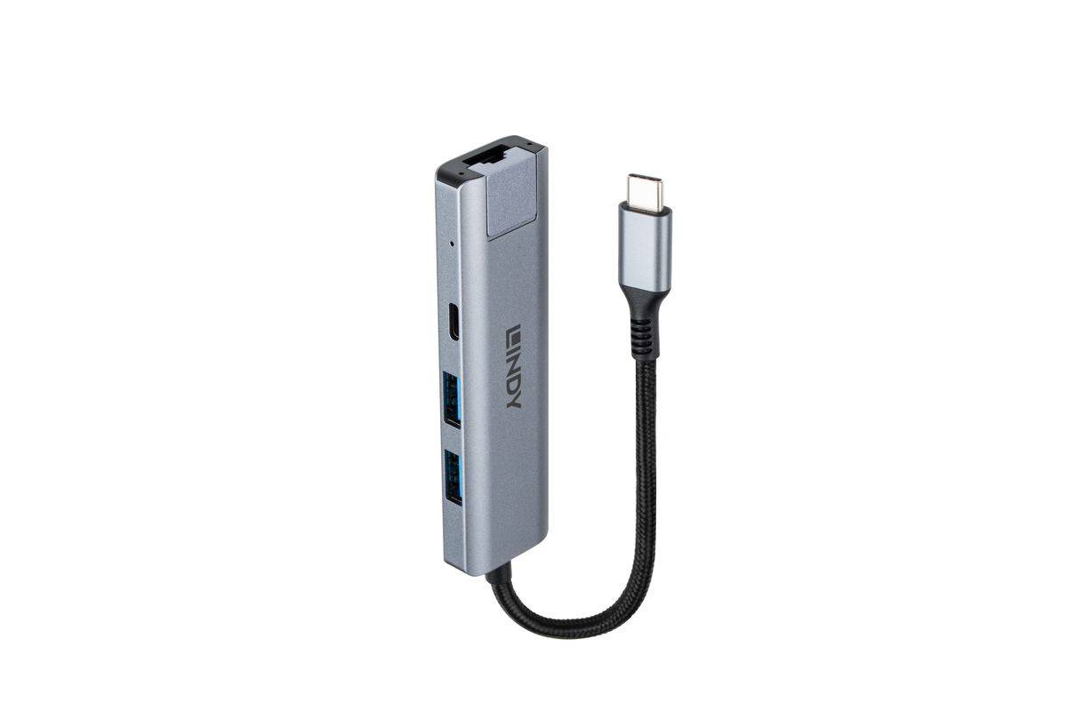 Lindy USB 3.2 Gen 2 Typ C Hub & Gigabit Ethernet Konverter-1
