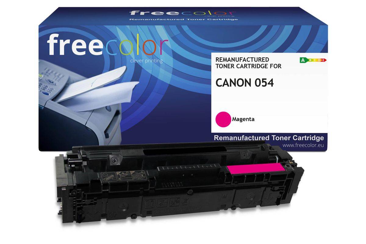 freecolor Toner Canon 054 3022C002 magenta remanufactured - Wiederaufbereitet - Kompatibel-0