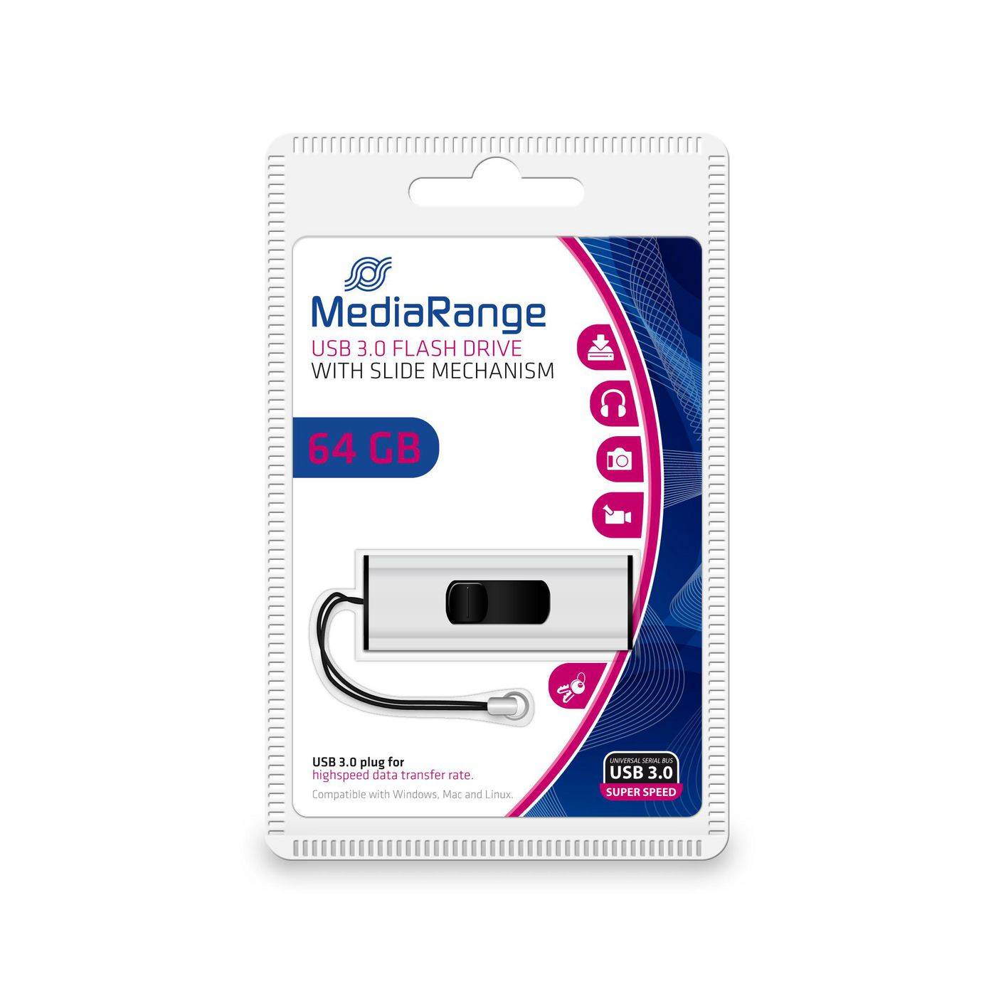 MediaRange SuperSpeed - USB-Flash-Laufwerk - 64 GB-9