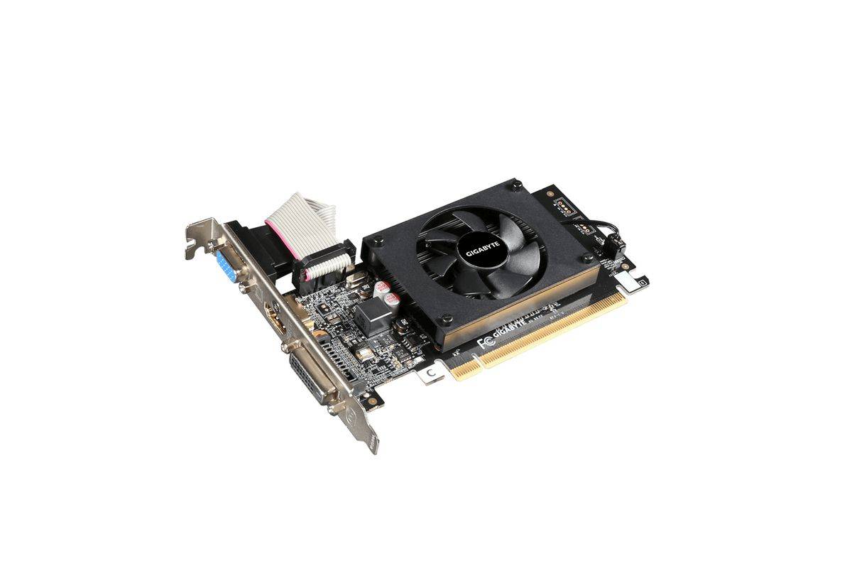 Gigabyte GT710 N710D3-2GL 2GB GDDR3 HDMI DVI LP Multimedia-Technik Grafikkarten NVIDIA-0