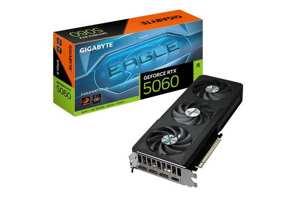 Gigabyte RTX5060 EAGLE Max OC 8GB GDDR7 HDMI 3xDP Multimedia-Technik Grafikkarten NVIDIA