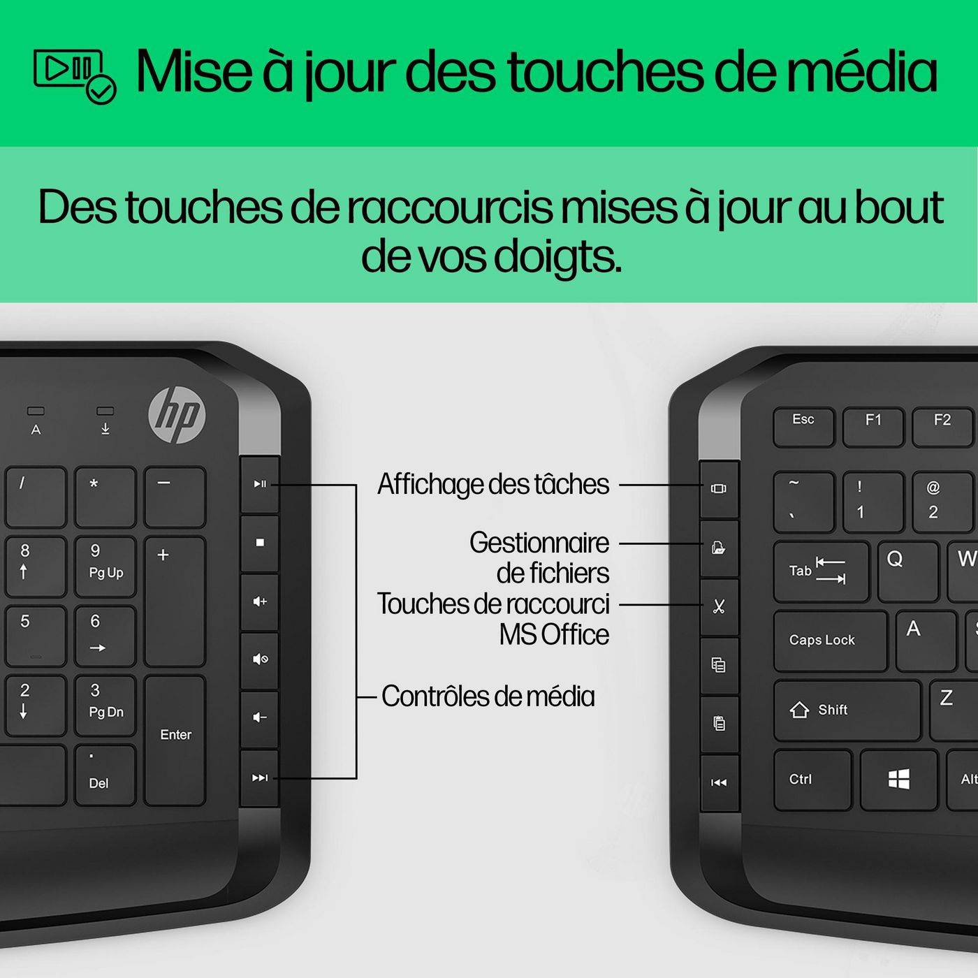 HP - Wired Keyboard Mouse 250 NR-4
