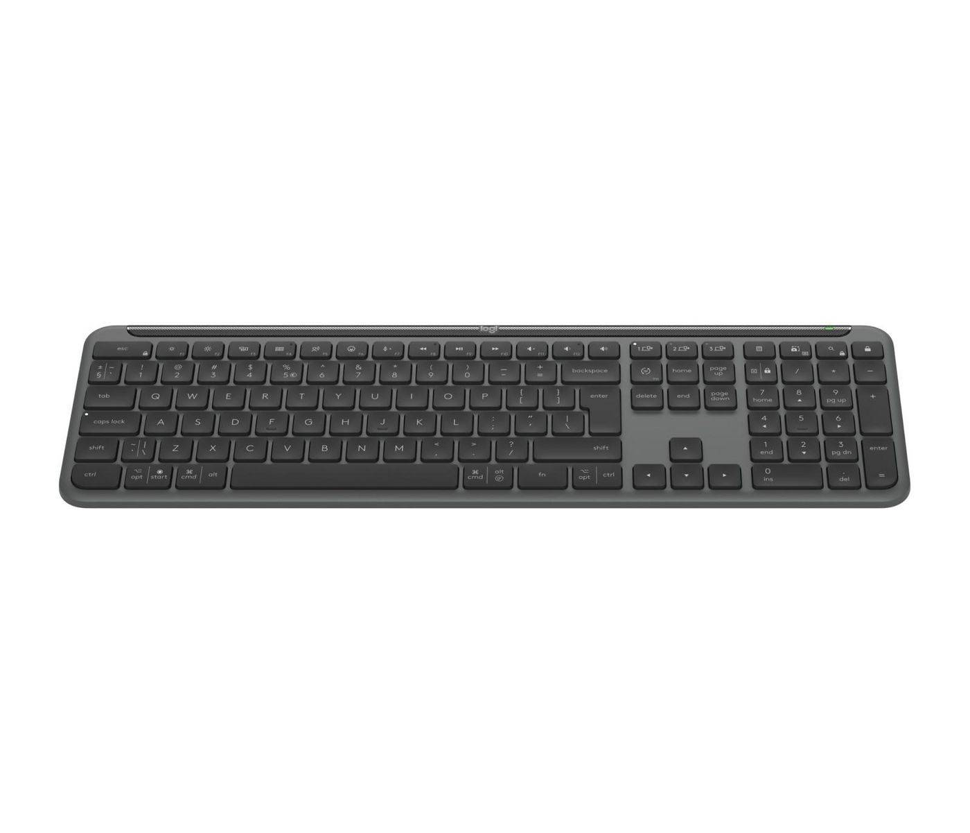 Logitech Signature Slim K950 - Tastatur - full size - kabellos - Bluetooth 5.1 LE - Graphite - TL: US, QWERTY-5