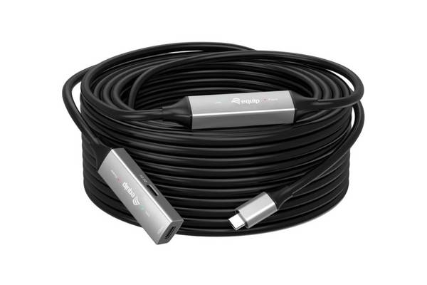Equip Kabel Usb-C3.2->C Gen1 Akt.Erweit.St/Bu schwarz - Kabel - Digital/Daten
