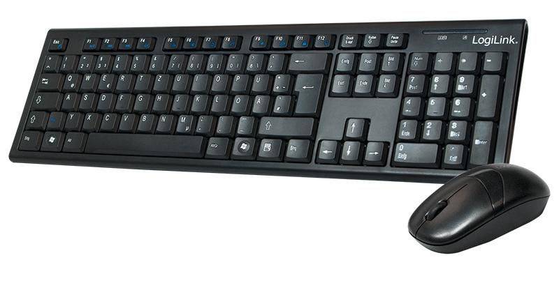 LogiLink Combo Set with Autolink - Tastatur-und-Maus-Setkabellos - 2.4 GHz-1
