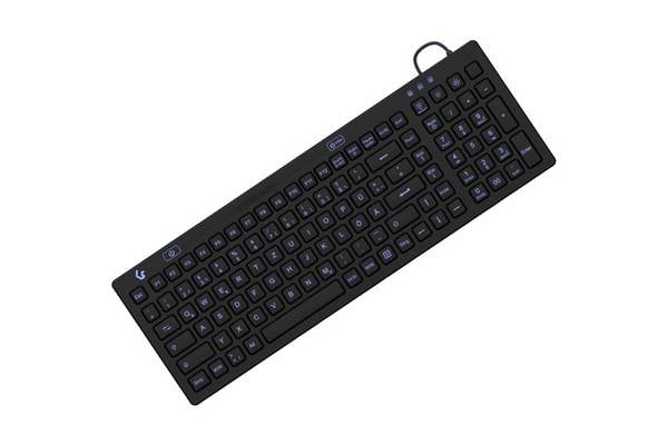 KeySonic KSK-6031INEL-B DE - Kompakt Hygienetastatur - Industrietastatur - USB - Tastatur - QWERTZ