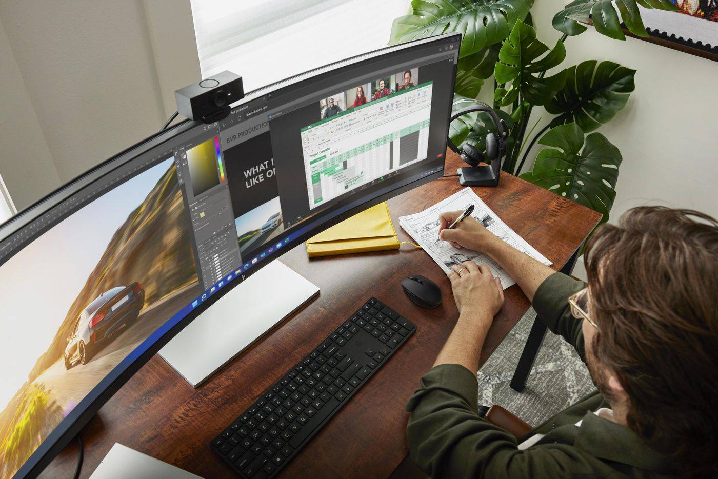 HP Inc. HP 455 programmierbare Wireless-Tastatur 4R177AA#ABD-5