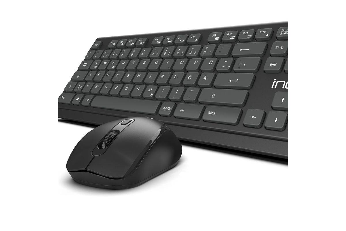 Cian Technology GmbH Tas+Maus IWS-519 Erg.Design USB-C/A DE-Layout sw retail - Maus - Maus - QWERTY-1