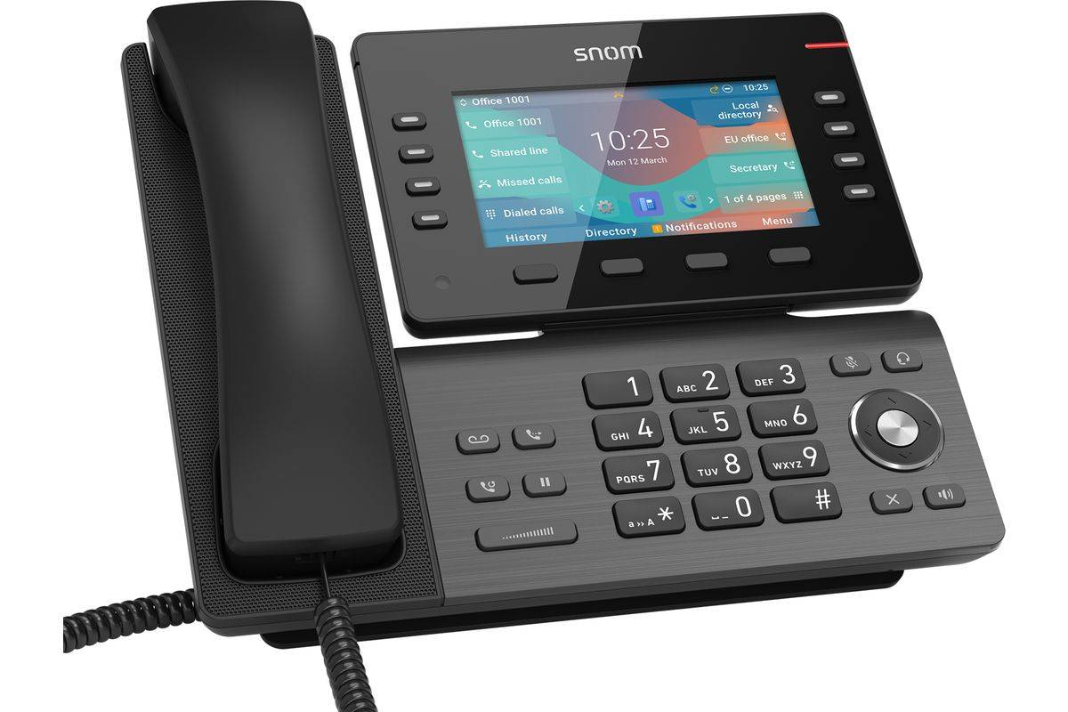Snom  D862 VoIP-Telefon mit Rufnummernanzeige 4535-0