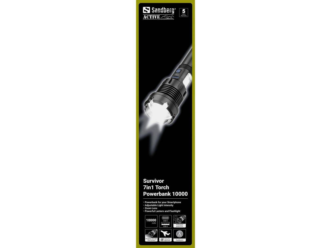 Sandberg Active - Taschenlampe - LED - 3 Modi-3