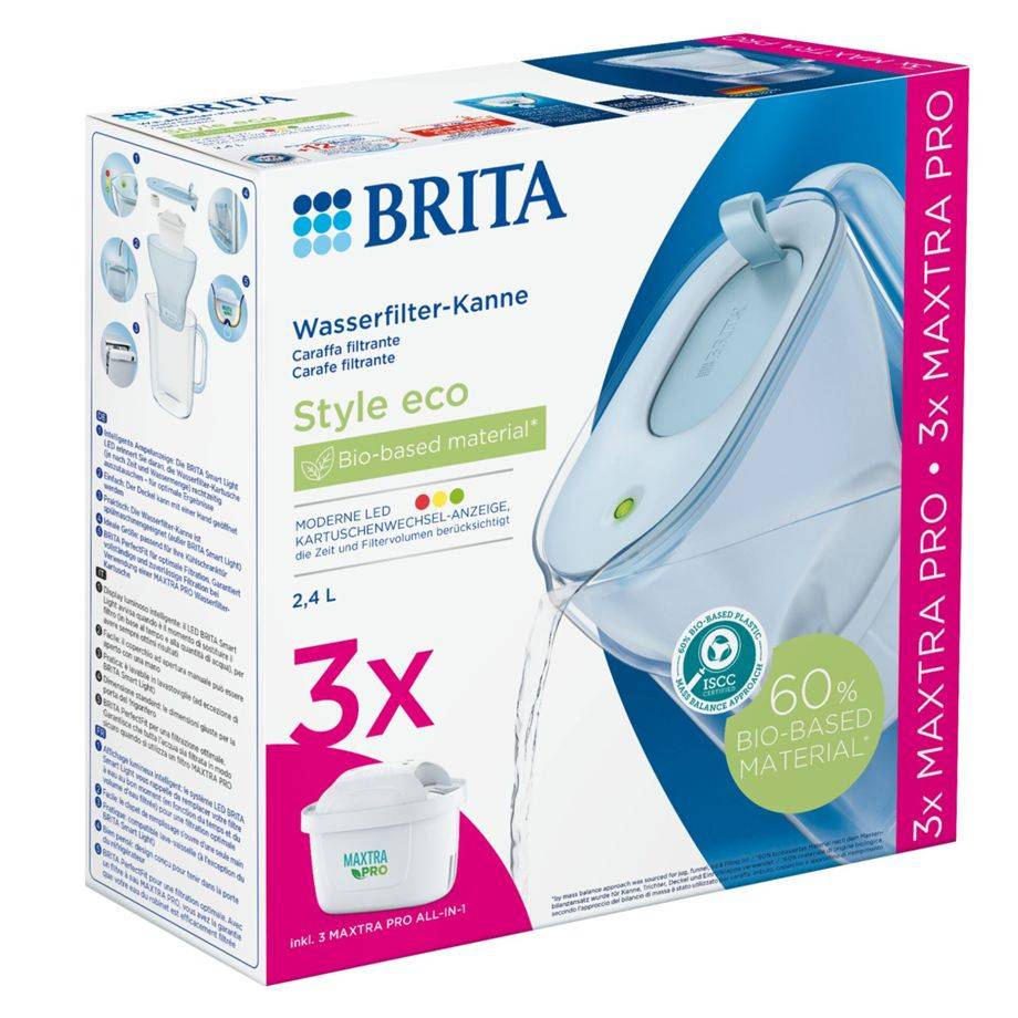 BRITA - Wasserfilter-Kanne+MAXTRA PRO Al Style eco gbl+MAXAi1-1