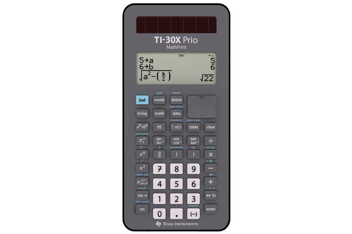 Texas Schulrechner TI-30 X Prio MathPrint Solar/ Battery-0