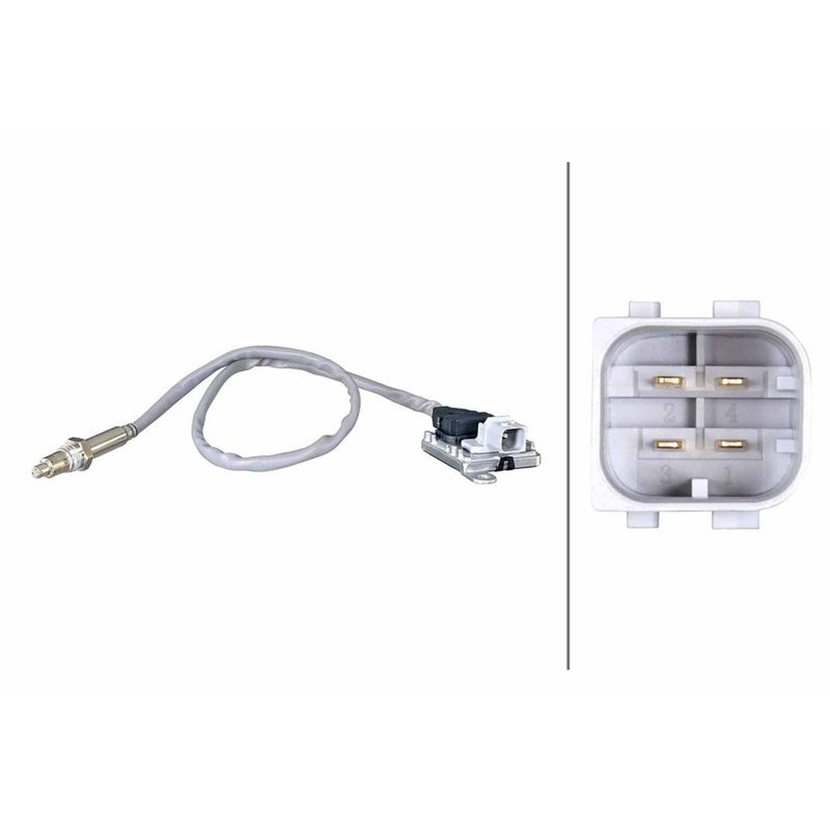 NOx-Sensor NOx-Katalysator 24 V M20X1,5 4-polig HELLA für u.a. MB AROCS-1